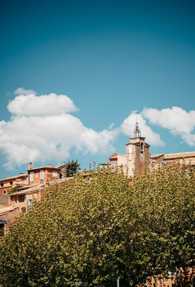 Clocher du village de Roussillon